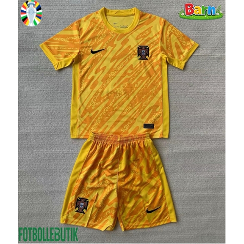 Portugal Målvakt Hemmaställ Barn EM 2024 Kortärmad (+ Korta byxor)